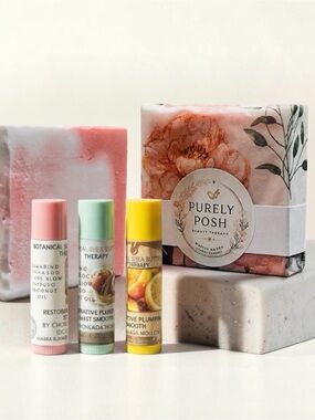20-Hour Slow-Infused Botanical Shea Butter Lip Therapy & Goat Milk Soap Set